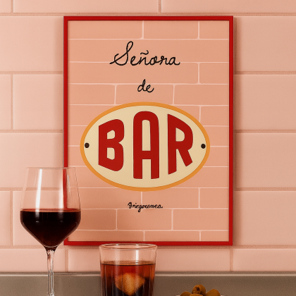 ILUSTRACIÓN "Señora de bar"