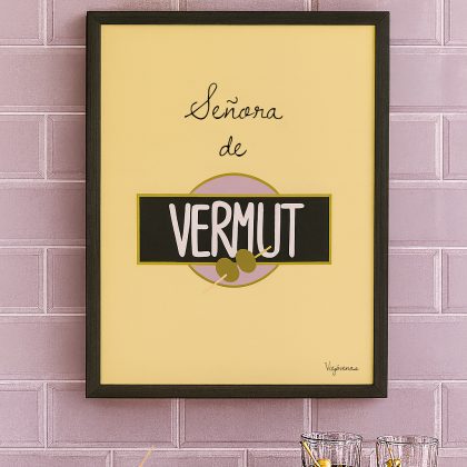 LÁMINA "Señora de vermut"