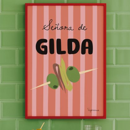 Lámina Señora de gilda